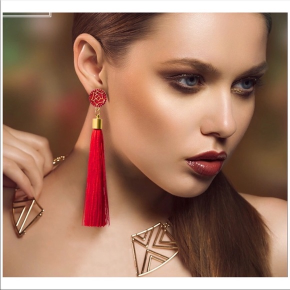 Jewelry - New Bohemian Tassel Crystal Long Earrings